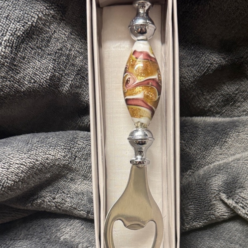 NIB Murano Art Glass Bottle Opener